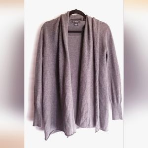 C by Bloomingdale's Cardigan with pleather accents on arms